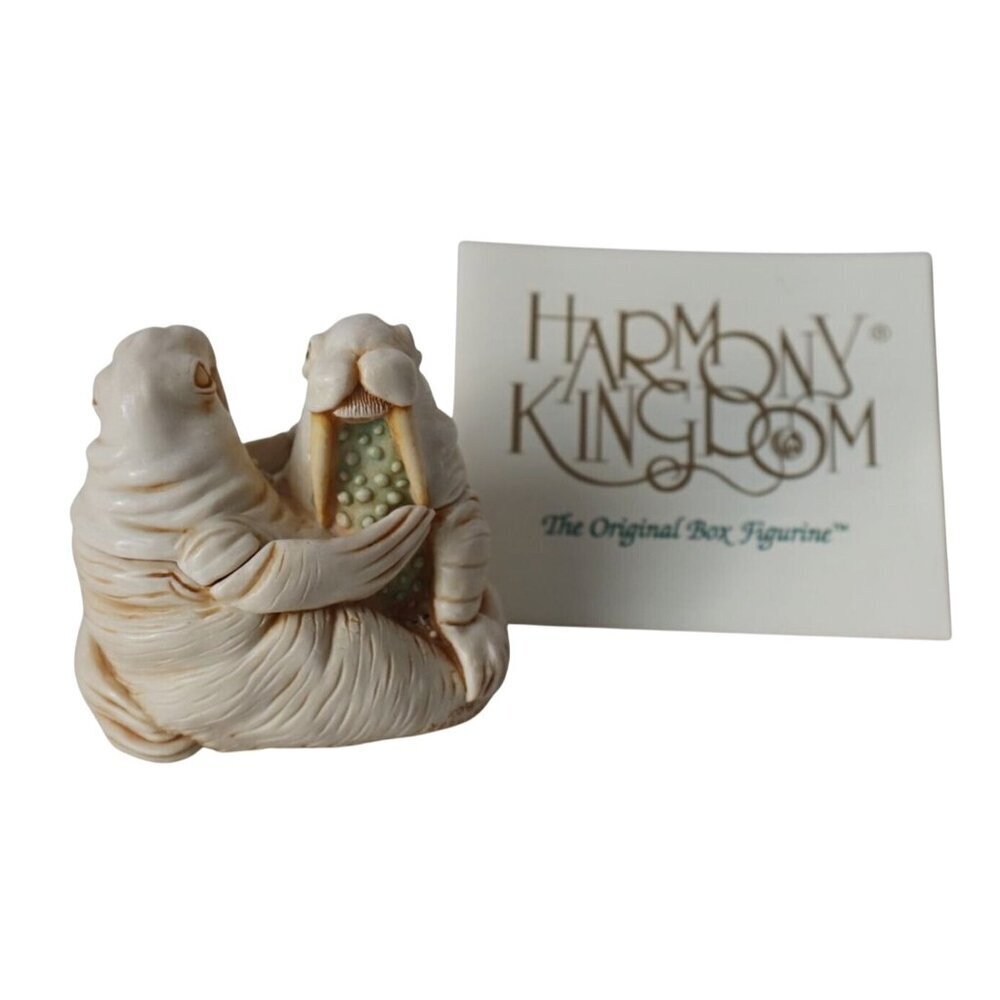 Harmony Kingdom Love Seat Walrus Couple Treasure Jest Vintage Box Figurine